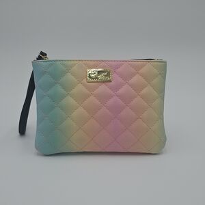 Betsey Johnson Pastel Quilted Wristlet
